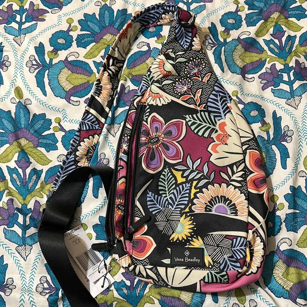 Vera Bradley Lighten Up Essential Sling Backpack NWT
